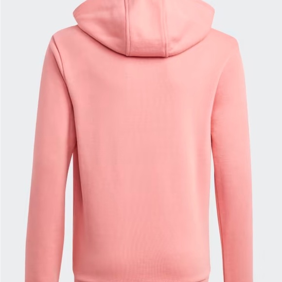 Adidas Junior, extra large trefoil long sleeve hoodie, colored dust, pink - Picture 3 of 9